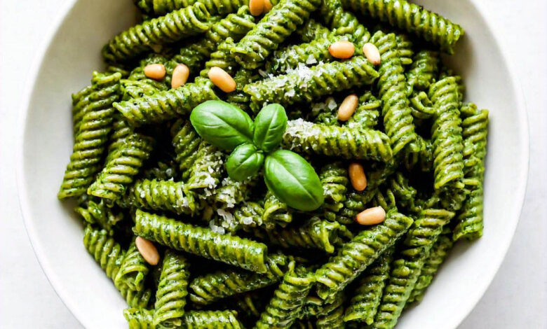 Culinary Herb Recipes: Basil Pesto Pasta